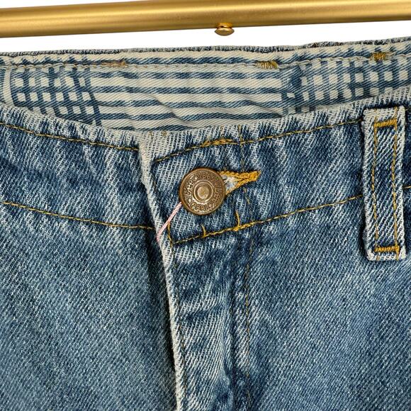 90s Vintage Lee Denim Mom Jeans, High Rise, Straight Leg, Fits Size M - Picture 5 of 6